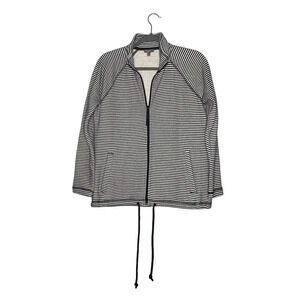 T by‎ Talbots Nautical Navy blue Stripped, Full Zip Size SP